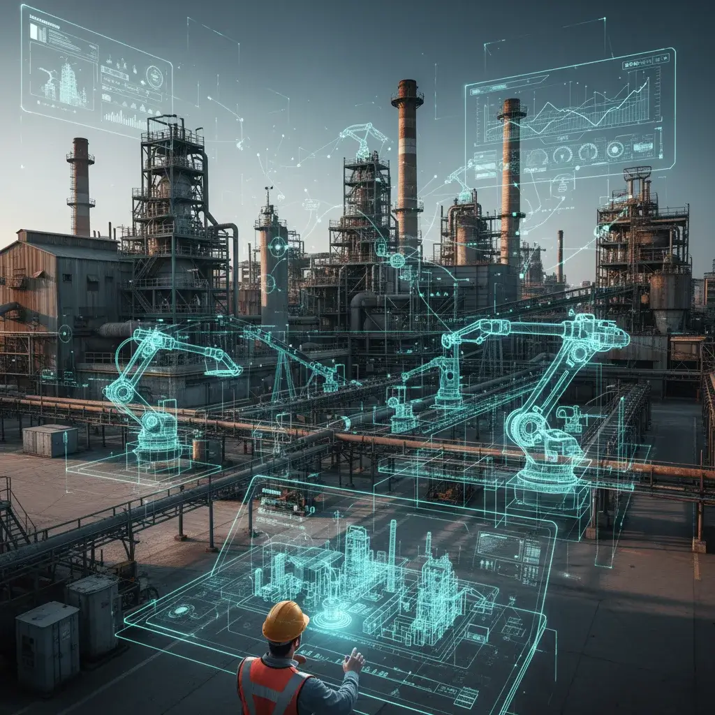 Digital twin technology in industrial setting