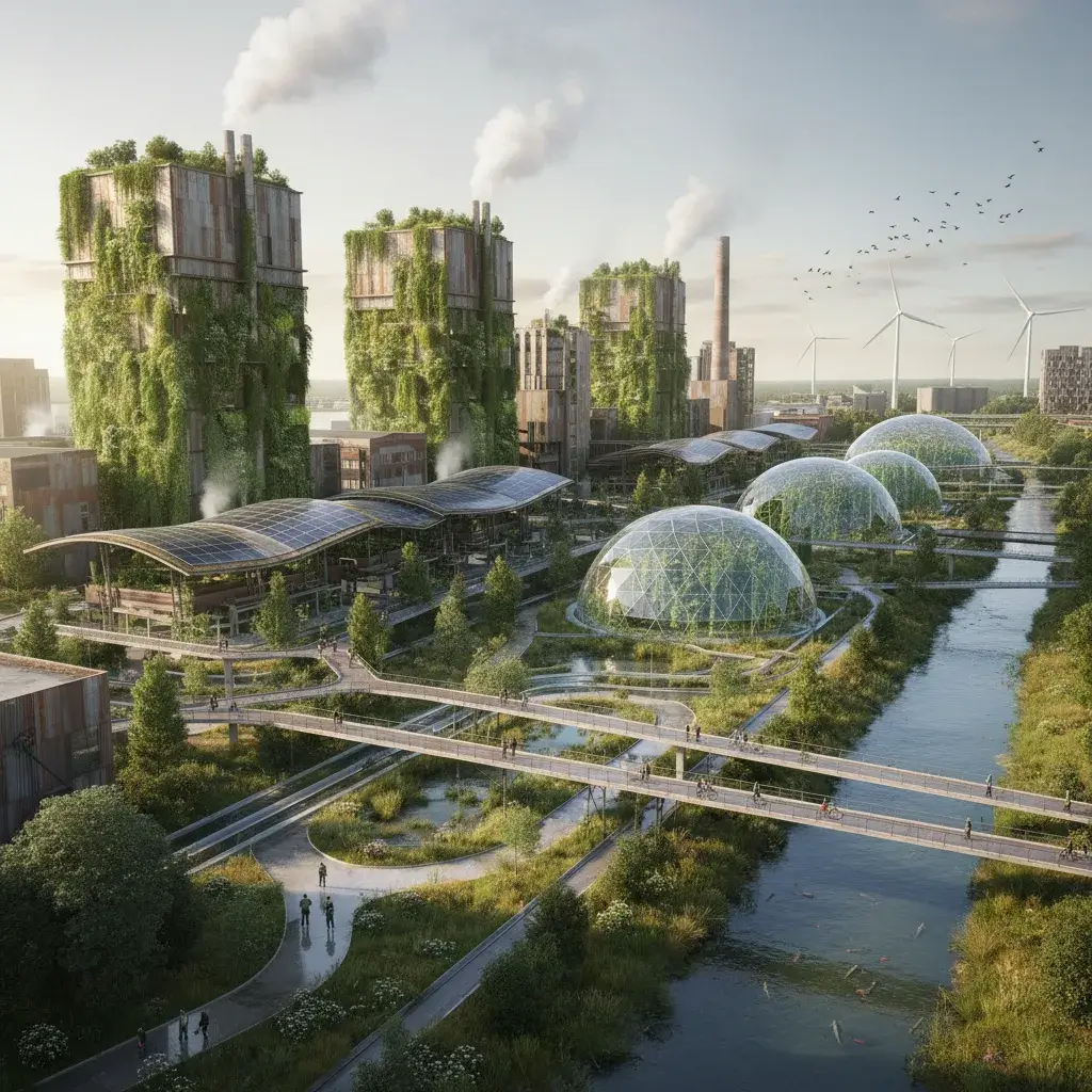 Industrial building illustrating sustainable design